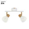 Спот Arte Lamp Falena A3117PL-2WH