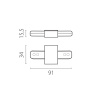 Питание трековое однофазное к 50202X-P, 50203X-P Barra Lightstar 502186-P