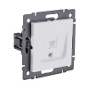 Розетка Ethernet RJ45 Cat.6, белый матовый Kollinger REA-018WM для Aspekt, Eleganz, Reflex