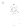 Накладной светильник Arlight SP-ACENTO-R95-10W Day4000 (BK, 20-45 deg, 230V) 055737