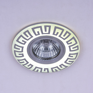 Встраиваемый светильник Reluce 09504-9.0-001MN MR16+LED3W WH/CR