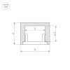 Профиль Arlight SL-MINI-8-H6-2000 ANOD 059124