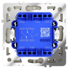 Проходной переключатель двухклавишный Voltum S70 VLS020304 (шелк)