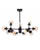 Люстра на штанге Lumina Deco Zodiak LDP 160-12 BK+TEA