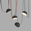 Трековый однофазный светильник Denkirs Belty Flow DK5561-BK