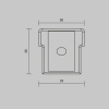 Комплект заглушек для профиля 26×26 2шт Maytoni Led Strip ALM-2626-EC 642060