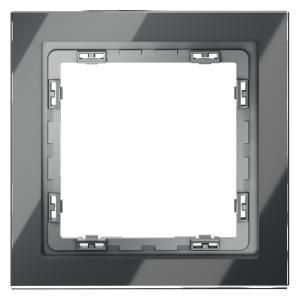 Рамка на 1 пост Voltum S70 VLS110107 (графит, стекло)