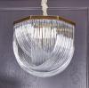 Подвесной светильник Delight Collection Murano Glass A001-554 L9 brass/clear