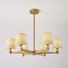 Люстра на штанге ImperiumLoft Stavra Jorgenson Beige/Light Wood 203573-26