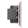 Выключатель 3-клавишный (механизм) Stekker Мия 250В 10А RSW10-3108-08 пудровый жемчуг 50474