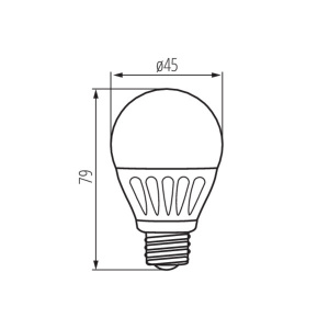 Лампа светодиодная Kanlux Bilo E27 5W 3000К 23043