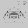 Встраиваемый светильник Maytoni Technical Atom DL025-2-01W-1(N)