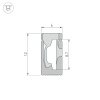 Силиконовый профиль Arlight WPH-FLEX-0612-SIDE-S8-10m BLACK 045785