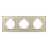 Рамка на 3 поста стеклянная Arlight FRM-OMALI-SFGS-3-GD 049715