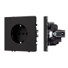 Розетка зк со шторками софт-тач черный оникс Arlight SCT-MEU-SFPL-BK (250V, 16A) 054277(1)