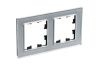 Рамка 2-ая Systeme Electric AtlasDesign Nature Стекло алюминий ATN320302