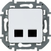 Розетка компьютерная двойная RJ45 Legrand Inspiria 673840