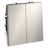Выключатель с самовозвратом двухклавишный Voltum S70 VLS020603 (кашемир)