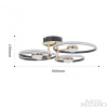 Потолочный светильник Arte Milano Ferrara 276140/4+4 BK/GD