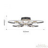 Потолочный светильник Arte Milano Ferrara 276140/6+6 BK/GD