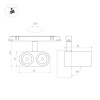 Трековый светильник Arlight Mag-Orient-Blum-12W Warm3000 037037