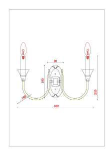 Бра Arte Lamp Collinetta A4094AP-2WH