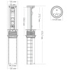 Блок розеток 12J (2 секции, USB type A+C + RJ45 + HDMI) беспроводная зарядка Mebax 00-00002597