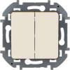 Выключатель двухклавишный Legrand Inspiria 673621