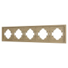 Рамка пластиковая на 5 постов Arlight FRM-TENDO-SFPL-5-GD 054658