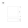 Потолочный светильник Arlight IM-QUADRO-EMERGENCY-3H-S400x400-44W Day4000 (BK, 120 deg, 230V) 041028