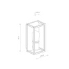 Уличный настенный светильник Nowodvorski Margot Graphite 10504