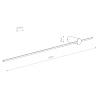Настенный светильник Nowodvorski Saber Led L Black 10854