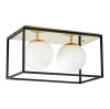Потолочный светильник Lumina Deco Maldini LDC 8060-2 F.GD+BK