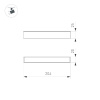 Трековый магнитный светильник Arlight MAG-FLAT-25-L800-24W Day4000 050062