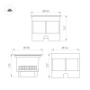 Ландшафтный светильник Arlight LTD-DAFNA-GROUND-R180-25W Warm3000 (SL, 20 deg, 230V) (IP67 Металл) 061202