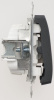 Переключатель 2-клавишный, сх.6, 10АХ Systeme Electric Glossa Антрацит GSL000765