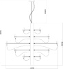 Подвесная люстра Divinare Molto 8030/17 LM-50