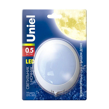 Настенный светодиодный светильник (02742) Uniel DTL-303-Круг/White/3Led/0,5W