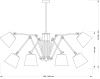 Люстра на штанге Kutek Tadea TAD-ZW-6(BN/A)