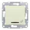 Выключатель кнопочный с синей подсветкой Звонок Schneider Electric Sedna 10A 250V SDN1600447