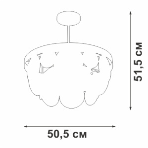 Люстра на штанге Vitaluce V5882-8/6PL