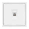 Розетка телефонная софт-тач белый кварц Arlight SCT-MTL1-SFPL-WH (RJ-11, 4C) 054300(1)