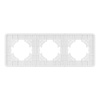 Рамка на 3 поста стеклянная Arlight FRM-OMALI-SFGS-3-WH 049712