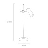 Настольная лампа Delight Collection Table lamp MT8906-1T antique brass
