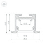 Профиль Arlight SL-LINE-3523-F-2500 WHITE 043117