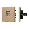 Механизм компьютерной розеткиArlight  SCT-NOBE-MPC1-SFPL-GD (RJ-45, CAT6) 054306