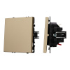 Выключатель проходной 1 кл софт-тач золотой песок Arlight SWT-MKP1-SFPL-GD (250V, 10A) 054247(1)