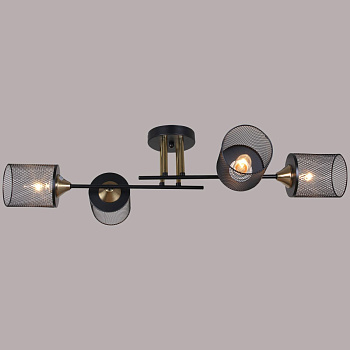 Потолочная люстра Reluce 38460-0.3-04 BK+COPPER