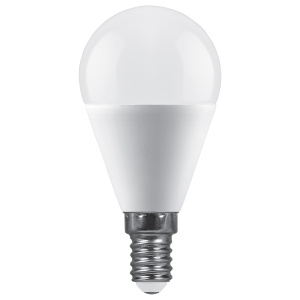 Лампа светодиодная Feron LB-990 шар матовый E14 15W 175-265V 6400K 52080