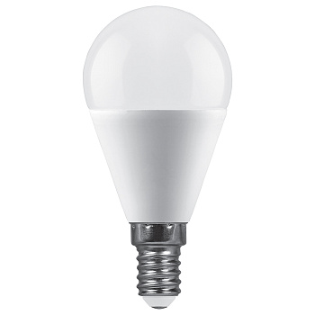 Лампа светодиодная Feron LB-990 шар матовый E14 15W 175-265V 6400K 52080